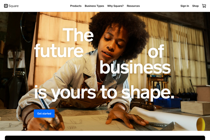 Square website preview